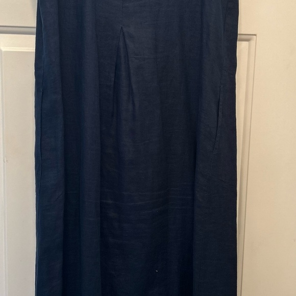 JJill 100% linen Navy Blue tank dress - Picture 6 of 6